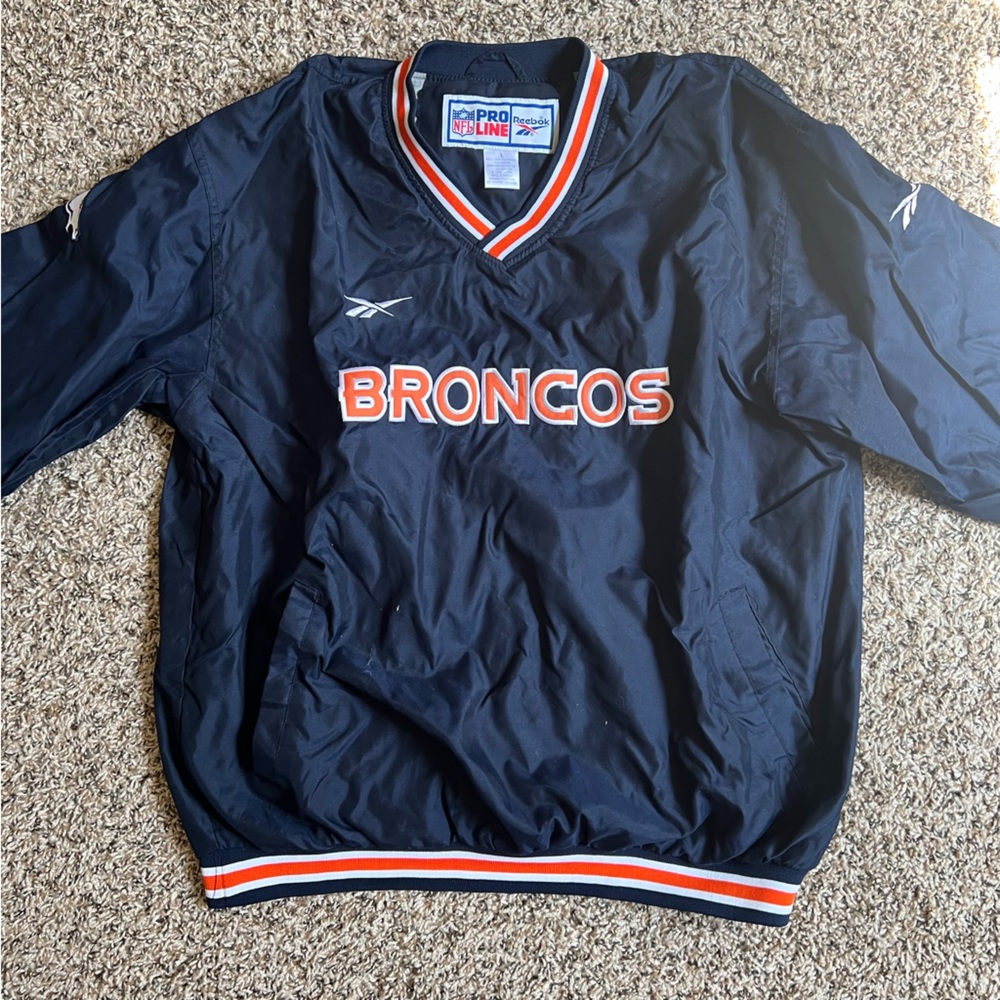 Vintage Reebok Denver Broncos Windbreaker Large